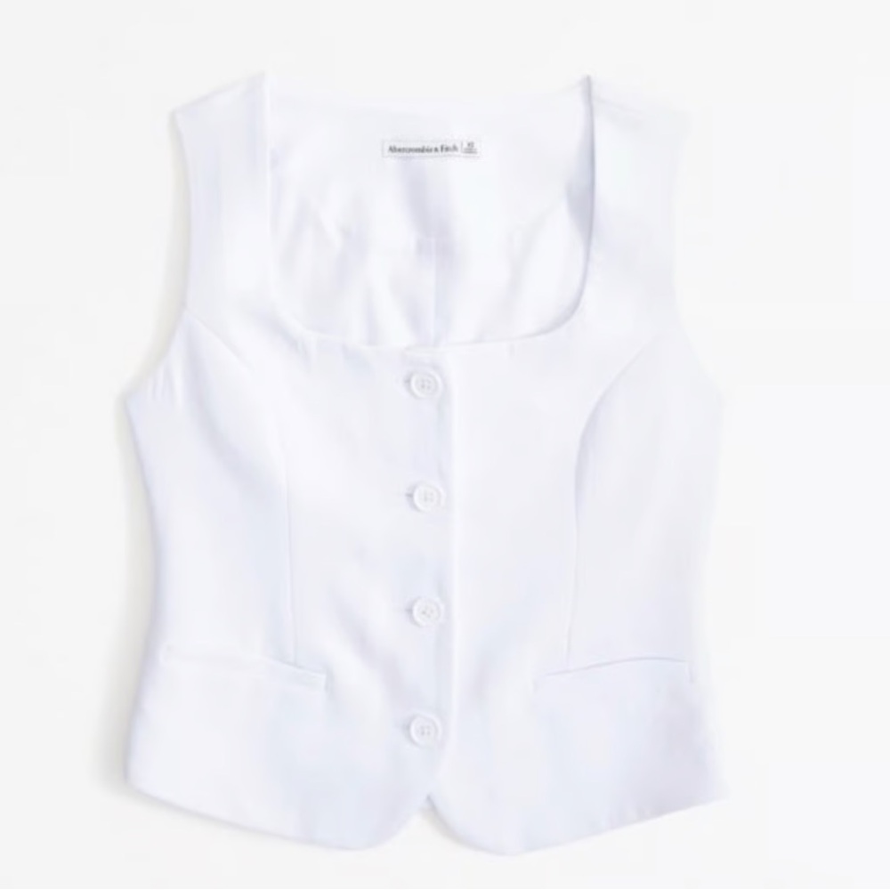 NWOT Abercrombie & Fitch white top